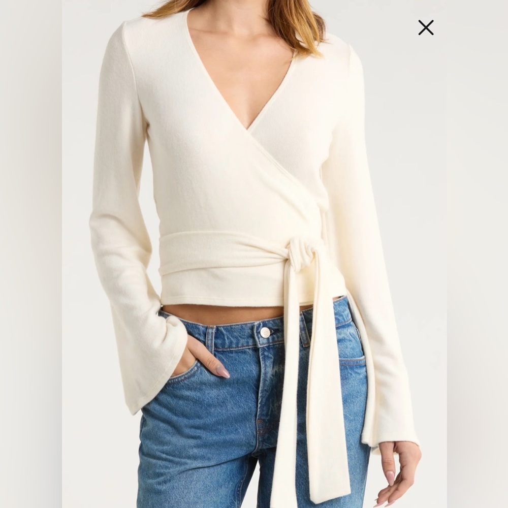 Reformation Kylen wrap top